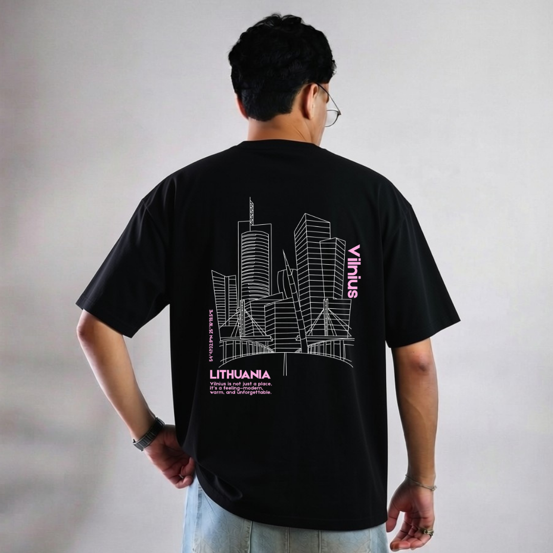 Vintage unisex marškinėliai  "Vilnius City"